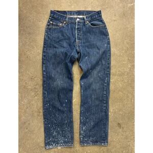 Vintage Levis 501 Jeans 30x30 Made In Egypt 100% Cotton Denim 90s Grunge